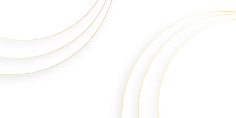 Leinwandbilder - White background with wavy light gold lines and dynamic gray shadows Elegant Graphic Design with Soft Curves, Line Patterns, and Text Space .luxury white abstract background golden elements vector.	

