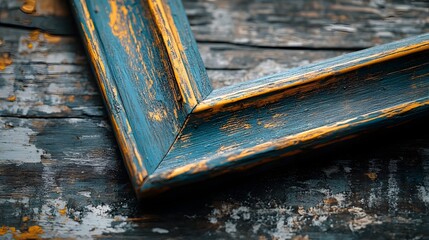 Leinwandbilder - Weathered Rustic Wooden Plank Texture with Distressed Grunge Details  Old Vintage Timber Background for Interior Decor Design or DIY Projects