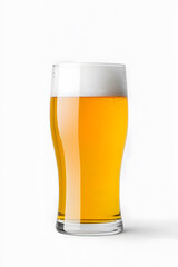 Wall Mural - Beer Glass Cup Mockup isolated on white backdrop