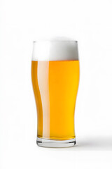 Wall Mural - Beer Glass Cup Mockup isolated on white backdrop