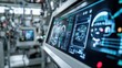 © Justlight - Digital screens display complex data and graphics in a high tech laboratory setting. Cutting edge technology supports scientific research and analysis, enhancing precision and innovation