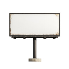 Aufkleber - Aged billboard template isolated against black background for customization
