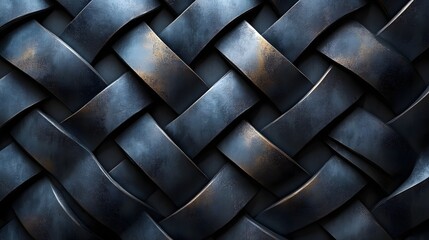 Poster - Mesmerizing Abstract Geometric Textured Backdrop with Dramatic Dark Tones