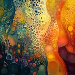 Wall Mural - abstract colorful patterns showcase vibrant hues and fluid shapes in an artistic blend of colors
