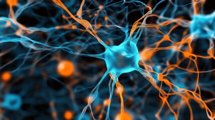 A neural network visualizing complex data in a digital interface, symbolizing AI driven analytics