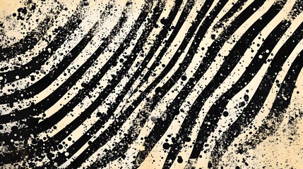 Poster - Dramatic Monochrome Grunge Texture with Radial Splatter Effect for Abstract Backgrounds