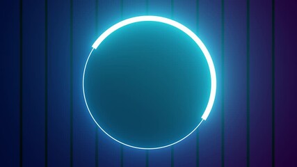 Wall Mural - neon wall stage