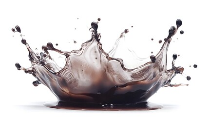 Poster - Dramatic splashing liquid creating an abstract art effect with dynamic movement vibrant colors and a sense of energy and transformation