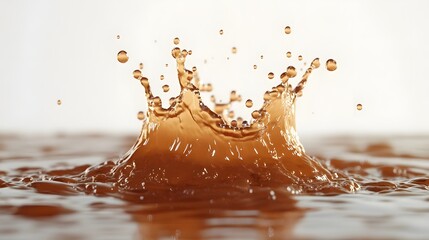 Leinwandbilder - Dramatic water splash with colorful droplets and flowing motion capturing the energy and power of a natural liquid force  The image showcases the dynamic and abstract beauty of water in motion