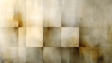Poster - Minimalist Abstract Geometric Beige Brown Neutral Textured Digital Art Background