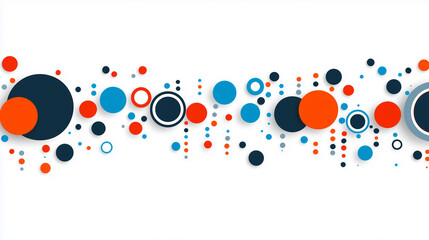 Wall Mural - Abstract colorful circles on a white background