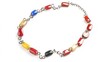 © ColorfulFlowerStudio - Colorful Fashion Necklace with Unique Beads and Chain Design
