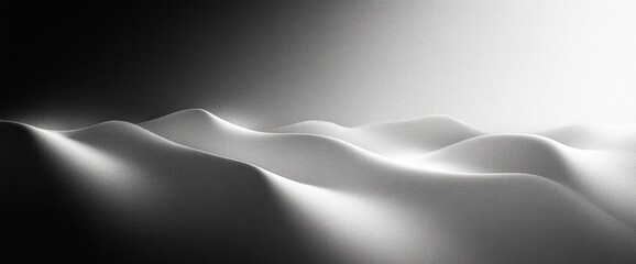 Poster - Black and White Gradient Abstract Texture Smooth Background Design Dynamic Monochrome Noise Grunge Poster Cover