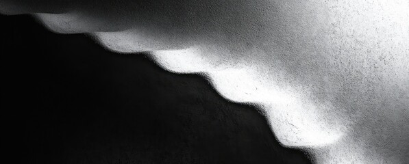 Poster - Abstract Monochrome Background with Grainy Texture Gradient Noise for Wallpaper Poster Banner Header Design Copy Space