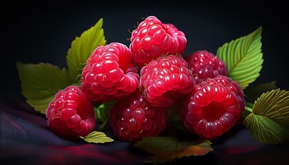 Wall Mural - Frische Himbeeren