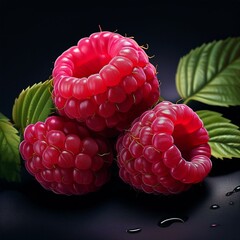 Wall Mural - Frische Himbeeren