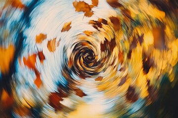 Wall Mural - Abstract Aurora Vortex – Light Swirl with Vibrant Golden Flare