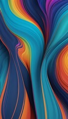 Wall Mural - vibrant trendy render line fluid colors backgrounds fluid abstract 3d colors liquid fluid chromatic 