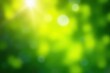 © Kathy - Vibrant green bokeh, sunlit leaves, summer glow, light, illustration, abstract