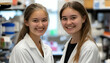 © Stock & Story - Innovative Lab Teamwork: Microscopic Discoveries Fueling Scientific Progress AI Generated