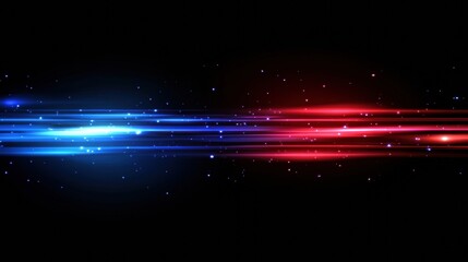 Wall Mural - Glowing streaks creating starburst or tunnel effect with motion blur and speed lines
