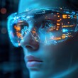 © Illia Pashchenko - AI-driven digital assistant controlling futuristic smart glasses