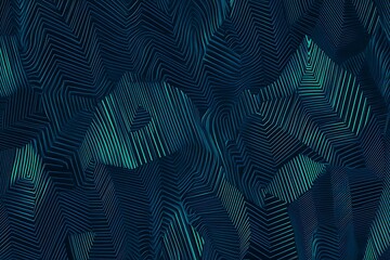 abstract close-up of a glowing blue digital circuit board, showcasing intricate connections and tech