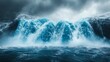 © sabuhinovruzov - Majestic Glacier: A Stunning Waterfall Amidst Ice and Snow