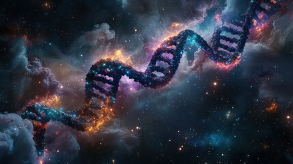 cosmic dna: a celestial dance of life's code