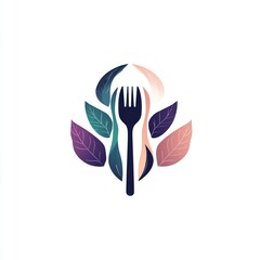 Wall Mural - Abstract healthy eating logo design