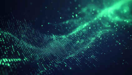 Technology computer cyberspace internet digital data network programming communication coding concept - Abstract green digital binary code matrix texture background 