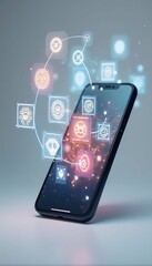 cloud application smartphone icons smartphone mobile phone mobile phone cellular tablet app application application software program program social network media touch screen concept multimedia