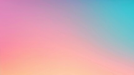 Canvas Print - Soft pastel gradient in blue, orange, and pink creates a dreamy, grainy background perfect for modern banner designs.