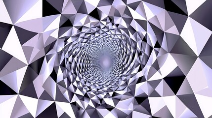 Wall Mural - A geometric pattern of triangles and diamonds that creates an optical shifting effect.