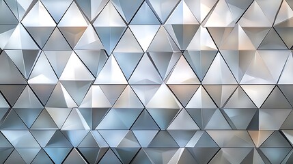 Wall Mural - A geometric pattern of triangles and diamonds that creates an optical shifting effect.