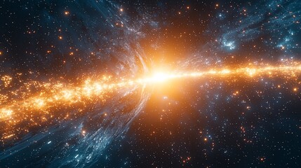 Wall Mural - Cosmic energy flow through space