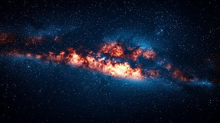Wall Mural - Cosmic nebulae in the night sky, celestial display