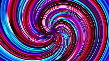 Poster - Colorful abstract swirling pattern with vibrant neon hues, energy and motion concept