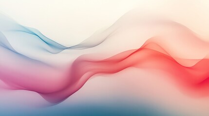Aufkleber - Abstract colorful wave design with soft gradients and flowing shapes, artistic background concept
