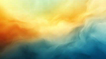 Aufkleber - Abstract gradient of warm and cool colors blending smoothly, calming atmosphere concept