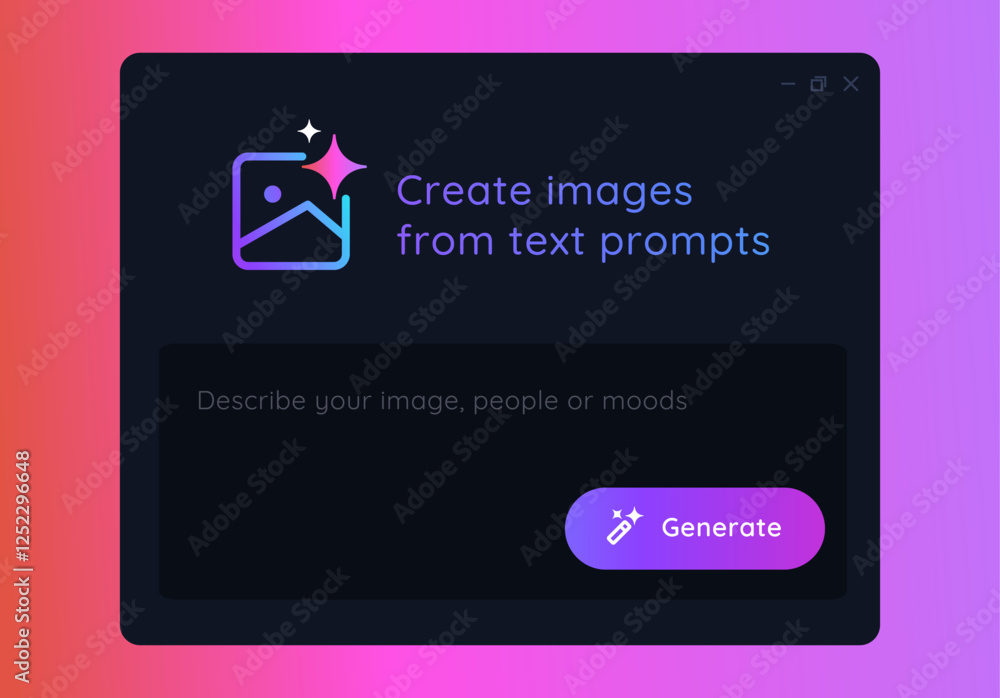 Generate image with artificial intelligence generative AI user ...