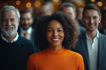 Sticker - A group of people are smiling and posing for a photo