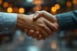 © tiger - Handshake Between Craftsmen Teamwork Construction Partnership Collaboration Safety Support Management