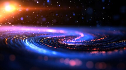 Wall Mural - Cosmic swirl galaxy nebula space background
