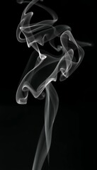 Wall Mural - abstract smoke black background smoke air black burning wave abstract background cloud curve dark de