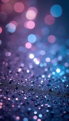 Wall Mural - abstract blue glitter purple lights focused background banner silver abstract background bling blue 