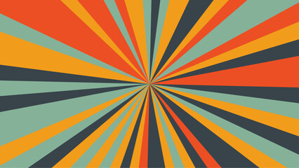 Wall Mural - sunburst background for retro design, vector format