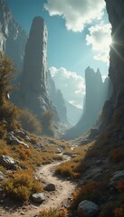 Wall Mural - equidistant alien projection image landscape galaxy background texture three-dimensional sky travel 
