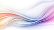 © sa-photo - White background featuring pastel-colored abstract waves in soft gradient transitions for an elegant look.