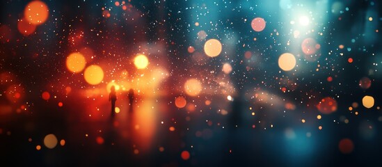 Wall Mural - Colorful Bokeh Lights: A Playful and Dreamy Atmosphere for Your Designs